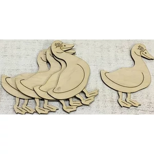 Fa figura kacsa kacsa natúr 10cmx8cmx3mm 5db/cs