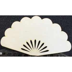 Fa figura legyező 34cmx18.5cm