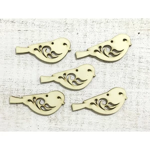 Fa figura madárka madárka 8cmx4.8cmx3mm 5db/cs