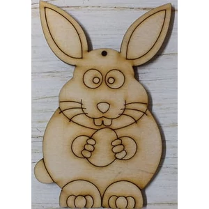 Fa figura nyuszi akasztható funny bunny 10cm 