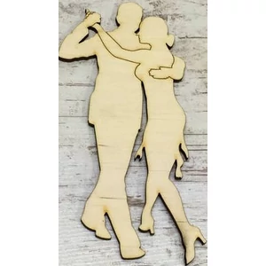 Fa figura táncospár latin 7x15cm 