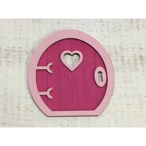 Fa figura tündérajtó Dála magenta 13x14cm