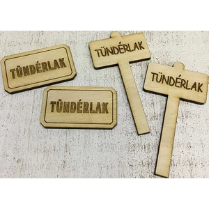 Fa figura tündérajtó tündérlak kellékek vastagság:3mm 4db/cs
