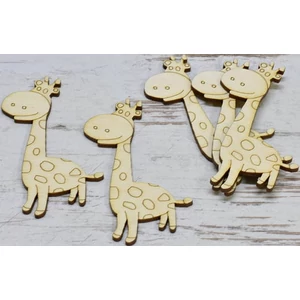 Fa figura zsiráf zsiráf natúr 9, 5cmx5cmx3mm 5db/cs