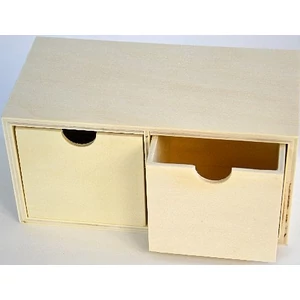 Fa FIÓKOS REKESZ 2R. 19, 5x10x10CM gravírozható, dekorálható