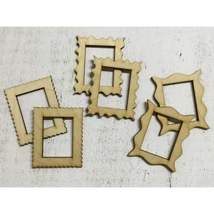 Fa képkeret képkeret 3 stílusban 5cmx6cmx3mm 6db/cs