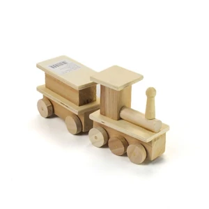 Fa natúr vonat 21cm, szélesség: 5cm, magasság: 10cm 2 részes