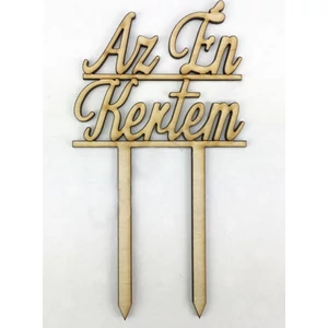 Fatábla felirat Az Én Kertem beszúrós felirat 8, 5x16cm darabos