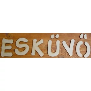Fatábla felirat ESKÜVŐ 7cm 