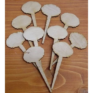 Fatábla felirat, Fa figura beszúrós táblakicsi 4x9cm 10db/cs