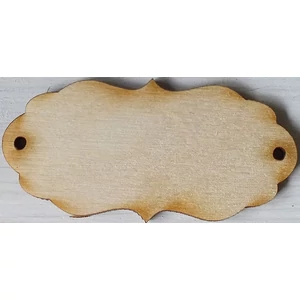 Fatábla felirat, Fa figura fodros tábla 7x3, 5cm 10db/cs