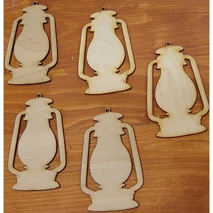 Fatábla felirat, Fa figura lámpás viharlámpa 10cm 5db/cs