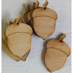 Fatábla felirat, Fa figura makk 5cm 10db/cs