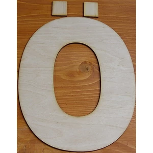 Fatábla felirat, Fa figura Ö Fa betű 24cm