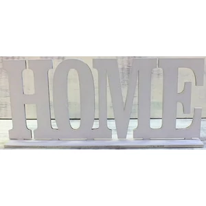 Fatábla felirat fehér HOME talppal 25x10.5cm