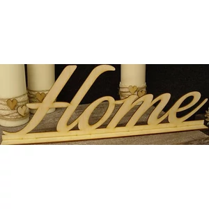 Fatábla felirat HOME talppal 15x48cm
