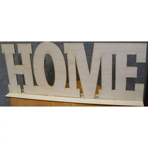Fatábla felirat HOME talppal 20x49cm 