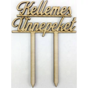 Fatábla felirat Kellemes Ünnepeket 100x135x3mm 1db
