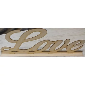 Fatábla felirat Love felirat írott 50cmx17cm