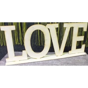 Fatábla felirat LOVE felirat talppal 50cm 