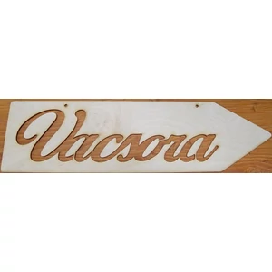 Fatábla felirat Vacsora nyíl - jobbra mutató 50cm