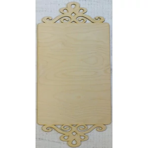 Fatábla romantikus 50x25cm díszes szélű feliratozható