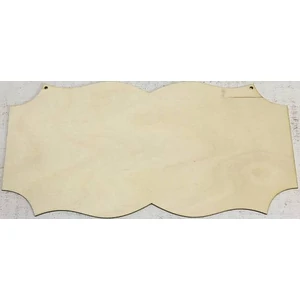 Fatábla íves 30x15cm natúr