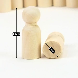 Fa bábu natúr fiú 1,6x4,4cm 10db/csomag