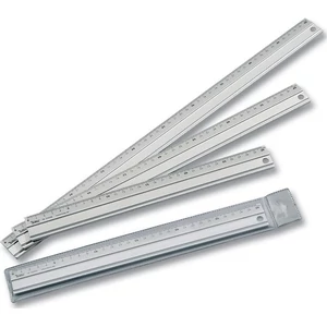Faber-Castell vonalzó 50cm-es aluminiu ezüst színű, 1oldalas mérce fém fémvonalzó F23050