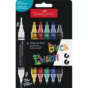 Faber-Castell akril filctoll kétvégű BLACK EDITION Shake