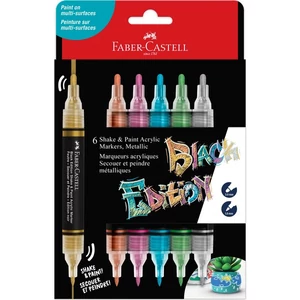 Faber-Castell akril filctoll kétvégű BLACK EDITION Shake