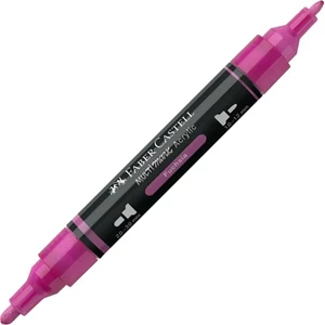 Faber-Castell akril filctoll Kétvégű MULTIMARK 125 fukszia 185925