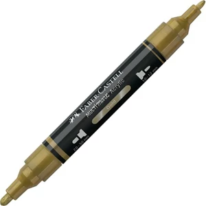 Faber-Castell akril filctoll Kétvégű MULTIMARK 250 arany 185950