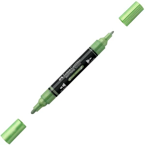 Faber-Castell akril filctoll Kétvégű MULTIMARK 298 metál zsályazöld 185994