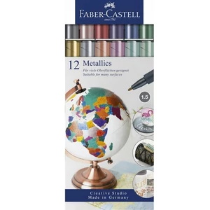 Faber-Castell művészfilc 12es Art and Graphic művész metál készlet