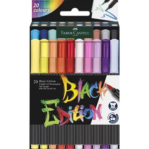 Faber-Castell filctollkészlet 20db-os, Black Edition fekete test