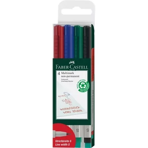 Faber-Castell Fóliaíró filctollkészlet 4db-os S-es heggyel 152404