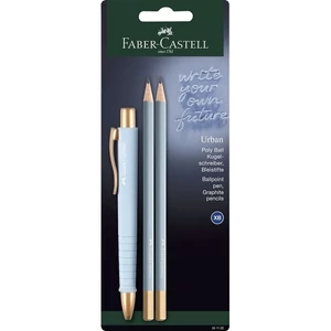 Faber-Castell golyóstoll 1db-os POLY BALL Urban XB-s heggyel 2db grafitceruza Urban B égkék BL. 2024