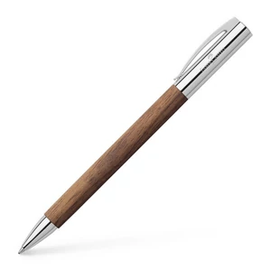 Faber-Castell golyóstoll Ambition diófa test csavar mechanikával B (fekete tollbetétt