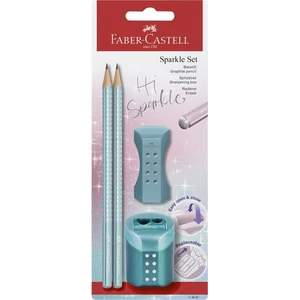 Faber-Castell grafitceruza 2db-os, Sparkle metál óceánkék 118297