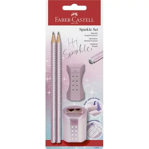 Faber-Castell grafitceruza 2db-os, Sparkle metál rózsaszín