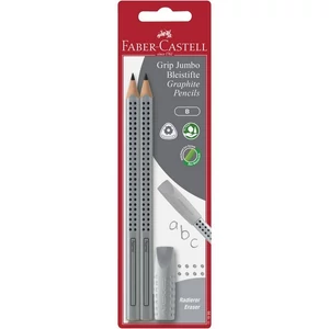 Faber-Castell grafitceruza 2db-os szett, kupakradírral Grip Jumbo ceruzával