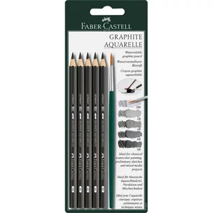 Faber-Castell grafitceruza Akvarell grafitceruza 5db + ecset. 117897