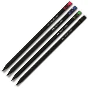 Faber-Castell grafitceruza fekete testű, vegyes színű radírvéggel