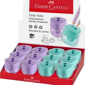 Faber-Castell hegyező 2lyukú Grip színes.trendi színek 183103 prémium minőségű termék 183103