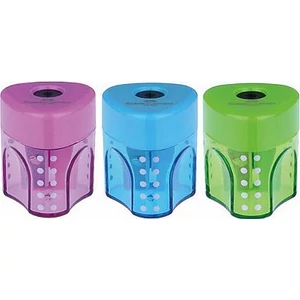 Faber-Castell hegyező Grip 1lyukú tartályos, mini, több szín. prémium minőségű termék 183403
