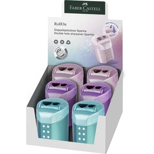 Faber-Castell hegyező Rollon Dupla Sparkle Tartályos Klf. 2023 (lila,rózsaszín,óceánkék)