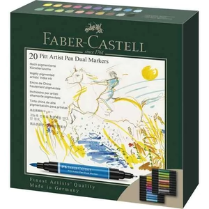 Faber-Castell művész filctoll Ag-Kétvégű Készlet 20Db-Os Pitt 162020