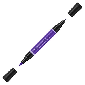 Faber-Castell művész filctoll Ag-Kétvégű Pitt 136 Ibolyalila