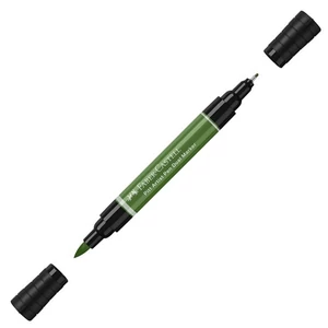 Faber-Castell művész filctoll Ag-Kétvégű Pitt 167 Olivazöld 162167